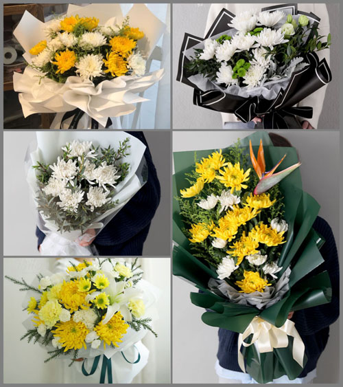 山东青岛平度市李园街道花窝洛村白事花束代送